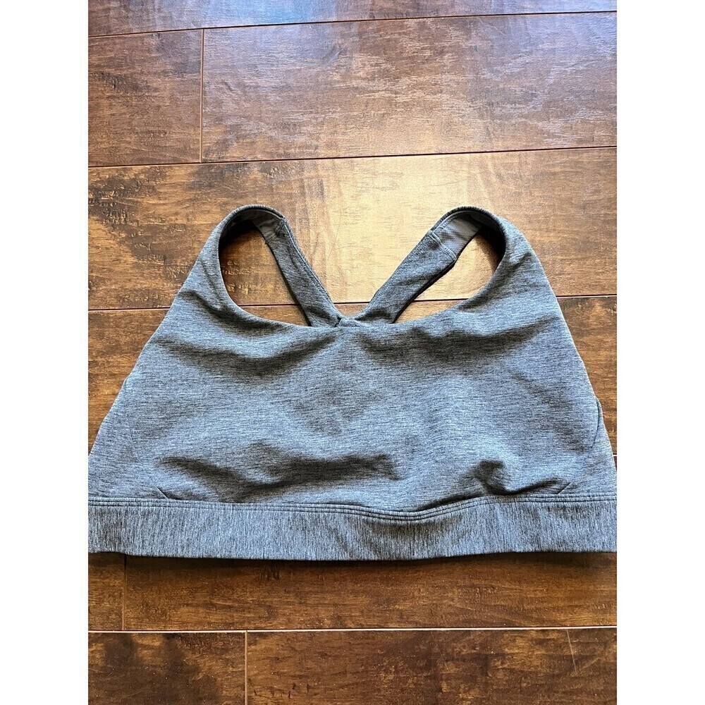 Athlete Womens Gray Causal Unpadded Sports Bra READ BELOW
